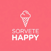 Logo Sorvete Happy